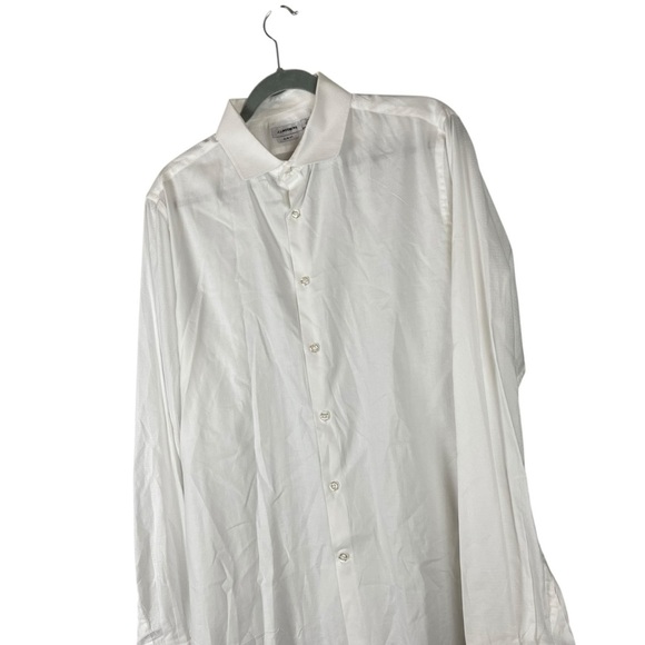 J.Lindeberg Slim Fit White Dress Shirt Men’s Size L Made in Serbia - Picture 3 of 6